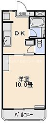 オーク1 1DKの間取図画像