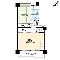 UR南永田  ｜ 神奈川県横浜市南区永田みなみ台（賃貸マンション1LDK・2階・47.04㎡） その2