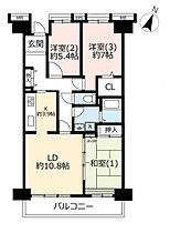 URベイシティ本牧南  ｜ 神奈川県横浜市中区本牧原（賃貸マンション3LDK・7階・83.03㎡） その2