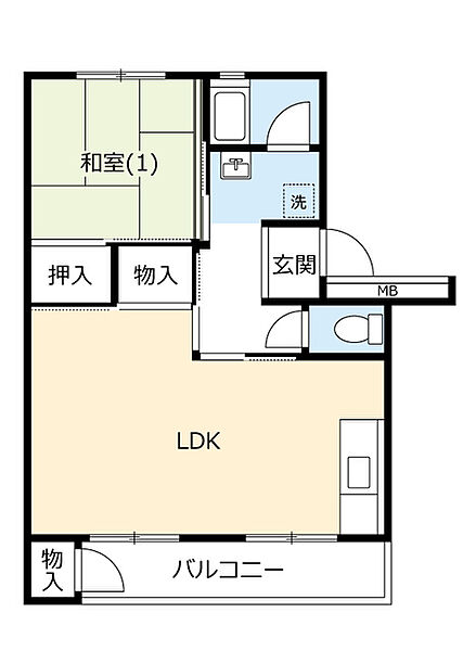 UR下大槻 ｜神奈川県秦野市下大槻(賃貸マンション1LDK・5階・43.56㎡)の写真 その1