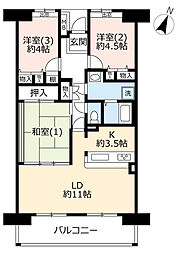 間取図画像 3LDK