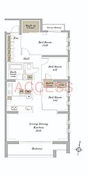 パークナード目白御留山 3LDKの間取図画像