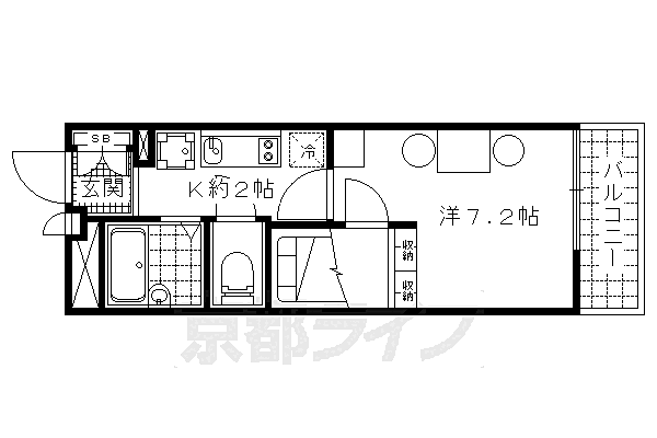 レオパレスＯＫＡＮＩＳＨＩ 301｜京都府京都市伏見区日野岡西町(賃貸アパート1K・3階・20.81㎡)の写真 その2