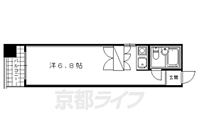 宝源ビル 509 ｜ 京都府京都市下京区稲荷町（賃貸マンション1R・5階・16.60㎡） その2