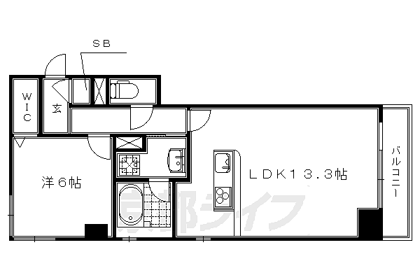 アヴィエント清涼 207｜京都府京都市南区久世中久世町1丁目(賃貸マンション1LDK・2階・49.00㎡)の写真 その2