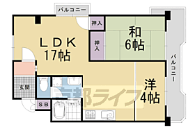 京都府京都市右京区山ノ内池尻町（賃貸マンション2LDK・10階・50.57㎡） その2