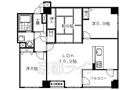 京都府京都市中京区壺屋町（賃貸マンション3LDK・5階・71.68㎡） その2