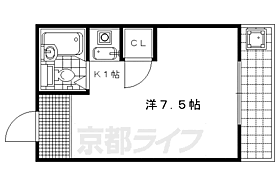 ニューハイツダム 301 ｜ 京都府京都市右京区西京極南大入町（賃貸マンション1K・3階・15.39㎡） その2