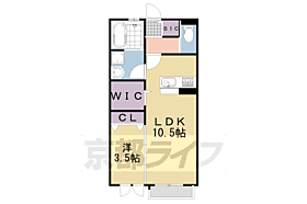 エムルーブル　Ｂ棟 2-B ｜ 京都府京都市伏見区桃山水野左近西町（賃貸アパート1LDK・2階・40.45㎡） その2