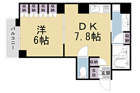 京都府京都市中京区橋之町（賃貸マンション1DK・6階・35.92㎡） その2