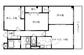 フルール日野 402 ｜ 京都府京都市伏見区日野野色町（賃貸マンション3LDK・4階・66.20㎡） その2