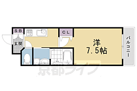 京都府京都市左京区秋築町（賃貸マンション1K・3階・25.08㎡） その2