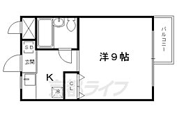 ＡＮＮＥＸ21 2階1Kの間取り