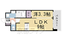 阪急京都本線 西院駅 徒歩11分の賃貸マンション 6階1LDKの間取り