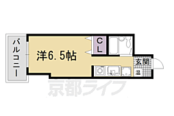 Gloire烏丸五条 1Kの間取図画像
