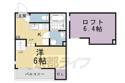 ハーモニーテラス景勝町 ワンルームの間取図画像