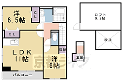 ナリッシュコシヨ 2LDKの間取図画像