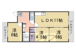 ドルミ高矢 3LDKの間取図画像
