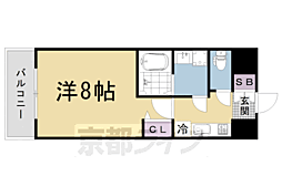 ダイワグレイスメゾン京都西七条 1Kの間取図画像