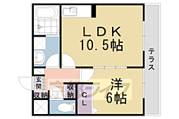 ルミエール菱川 1LDKの間取図画像