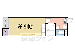バース山川 ワンルームの間取図画像