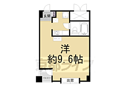 グランドパレス堀川 1Kの間取図画像