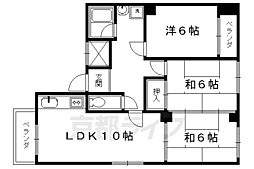 ステーションパレス京都 3LDKの間取図画像