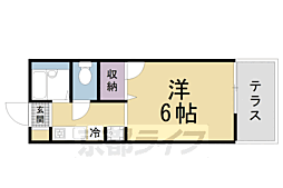 グレース桃山 1Kの間取図画像