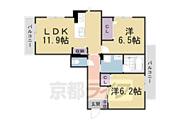 京都地下鉄東西線 御陵駅 徒歩6分 2階/-