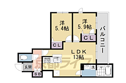 シャーメゾン花屋町 2階