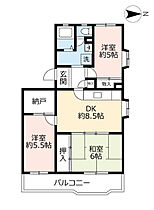 URアーバニア滝子南  ｜ 愛知県名古屋市瑞穂区竹田町2丁目（賃貸マンション3DK・2階・66.04㎡） その2