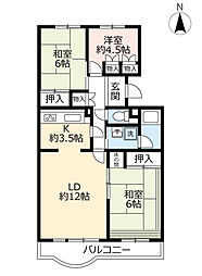 間取図画像 3LDK