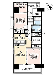 間取図画像 2LDK