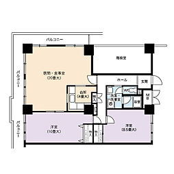 UR都市機構アーバニア千代田 2LDKの間取図画像