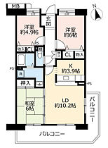 URアーバンラフレ虹ヶ丘南  ｜ 愛知県名古屋市名東区植園町2丁目（賃貸マンション3LDK・3階・75.90㎡） その2