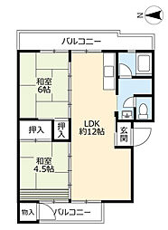 間取図画像 2LDK