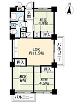 UR高座台  ｜ 愛知県春日井市高座台2丁目（賃貸マンション3LDK・1階・66.14㎡） その2