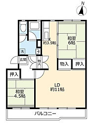 間取図画像 2LDK