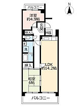 URアーバンラフレ志賀  ｜ 愛知県名古屋市北区天道町1丁目（賃貸マンション2LDK・7階・62.54㎡） その2