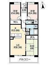 URアーバンラフレ志賀  ｜ 愛知県名古屋市北区志賀町4丁目（賃貸マンション3LDK・2階・70.95㎡） その1