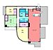 間取り：127.55ｍ2の広々3LDK！最上階7階の南東向き角部屋で陽当たり+風通し+眺望良好♪