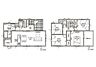 間取り：LDK20帖、2階に洋室が4部屋ある4LDKの間取り！