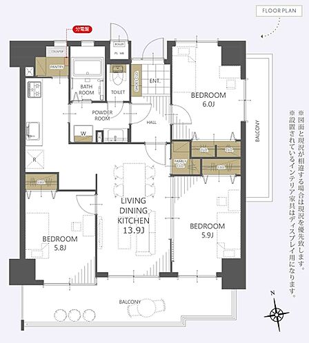 3LDK 間取り