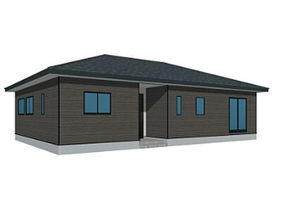 外観:写真は完成予想パース図です。駐車並列3台可!平屋建てオール電化住宅! 外観:写真は完成予想パース図です。駐車並列3台可!平屋建てオール電化住宅!