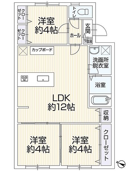 間取りを拡大表示