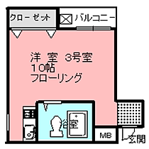 フェローズ21  ｜ 大阪府富田林市須賀2丁目（賃貸マンション1R・3階・24.50㎡） その2