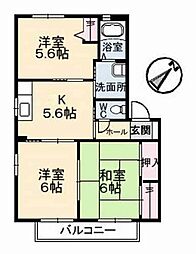 シャーメゾン神原　C棟 1階3Kの間取り