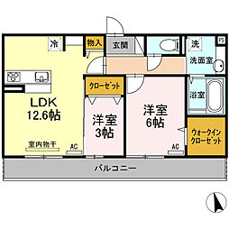 間取図画像 2LDK