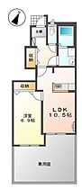 Hills Aro. 101 ｜ 山口県宇部市黒石北２丁目9-25（賃貸アパート1LDK・1階・45.09㎡） その2