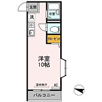 バウハウス弐番館 108 ｜ 山口県宇部市東琴芝１丁目7-8（賃貸アパート1R・1階・22.57㎡） その2